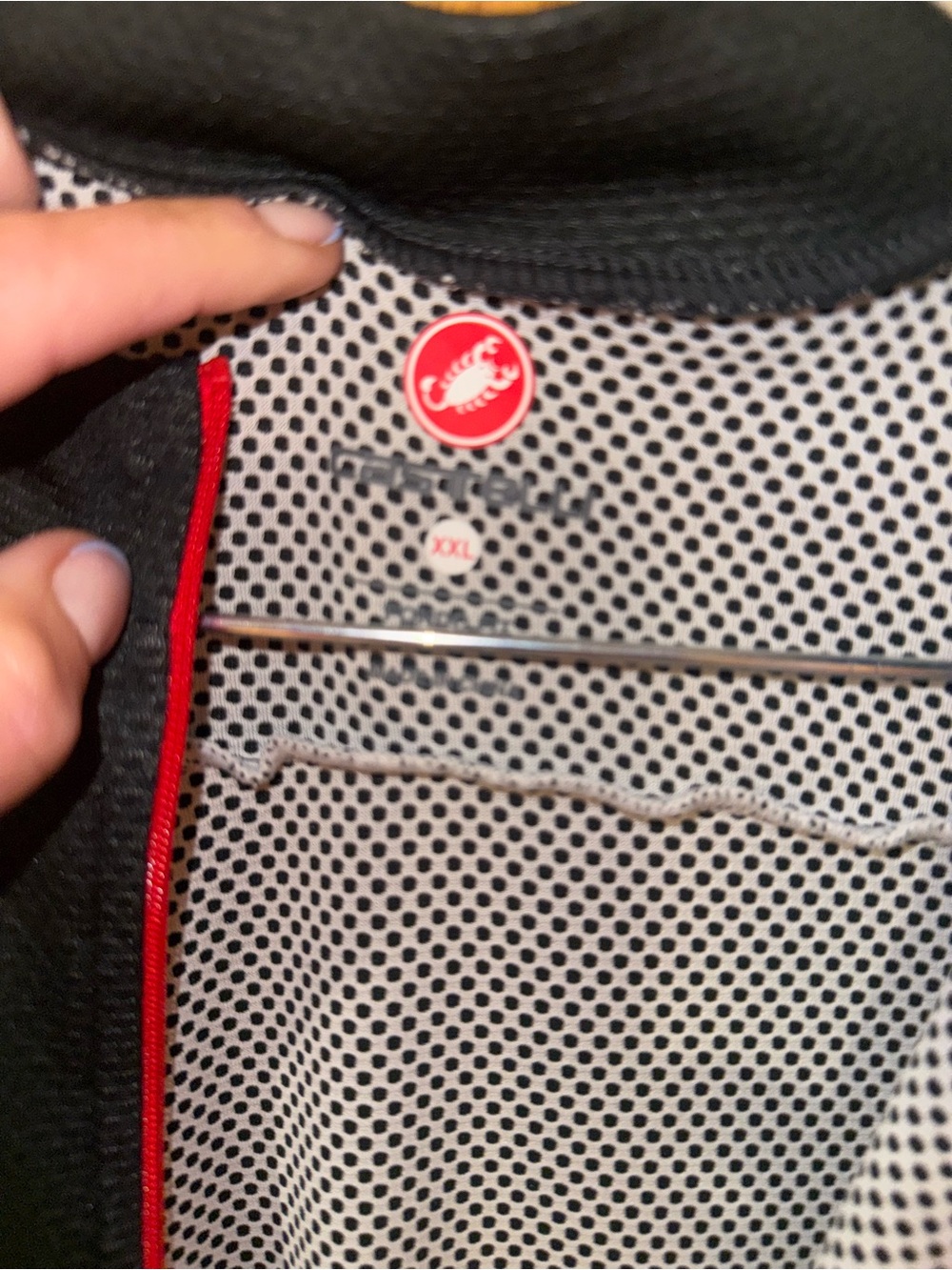 Castelli Men’s Black & Red Cycling Jersey - Like New! - Picture 3 of 5